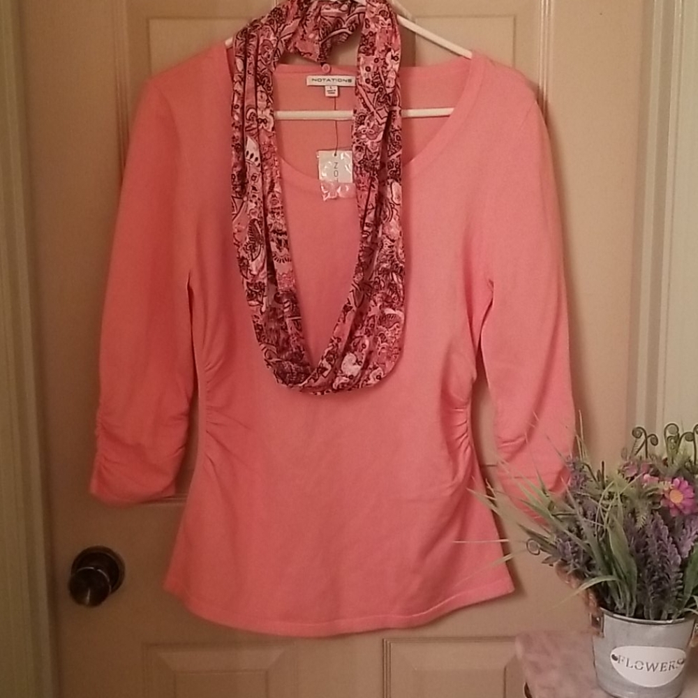 VINTAGE BLOUSE WITH SCARF